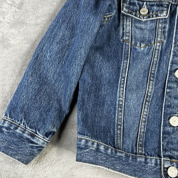 Gap Denim Jean Jacket Toddler Size 5 Button Up Coat - Picture 5 of 11
